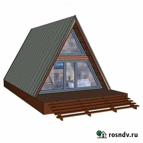 Aframe-баня 6 на 9, с верандой Иваново - изображение 1