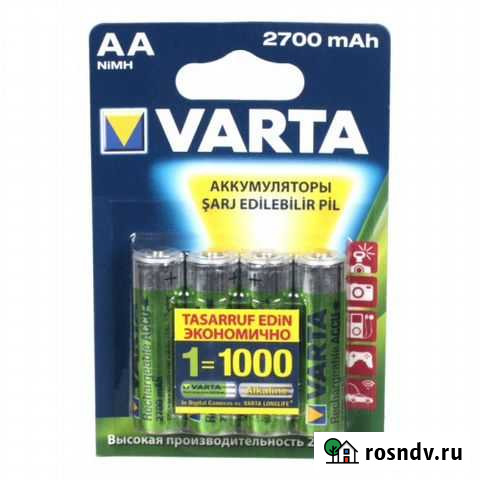 Аккумулятор Varta R06 2700mAh Таганрог - изображение 1