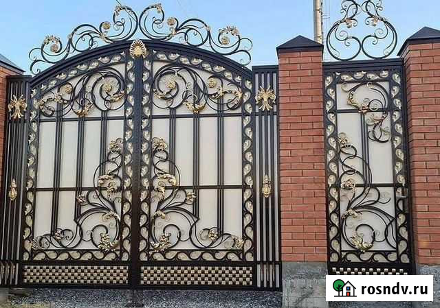 Кованые ворота Дербент - изображение 1