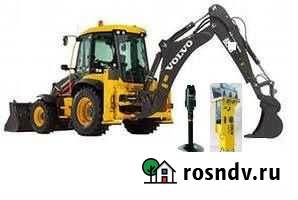 Услуги экскаватора-погрузчика гидромолот, ямобур Сургут - изображение 1