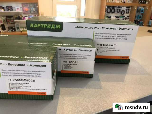 Картриджи CE278A, CB435/712, CB436A HP LaserJet Зеленодольск - изображение 1