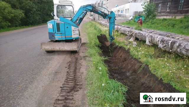 Услуги Экскаватора, бурение ям и т.д Бикин - изображение 1