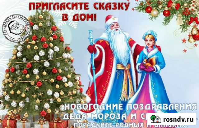 Новогоднее поздравление Дед Мороза и Снегурочки Кимовск - изображение 1