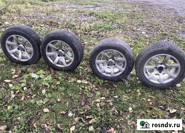 Диски литые r14 4x108 шины 185.60 r14 4шт Вологда - изображение 1