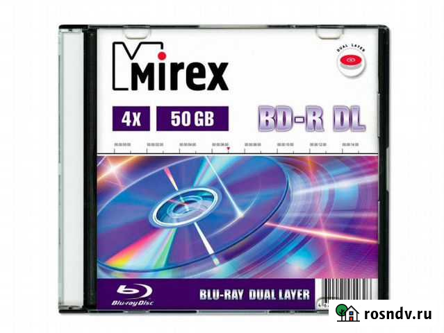 Диск BD-R Mirex 50 Gb 4x Slim Case (1) DL (1/50) Набережные Челны - изображение 1