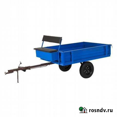 Телега для мотоблока 2-х местная 500кг Тюмень - изображение 1