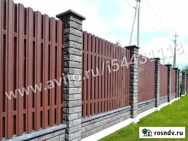 Штакетник металлический GL RAL 8012 Зверево - изображение 1