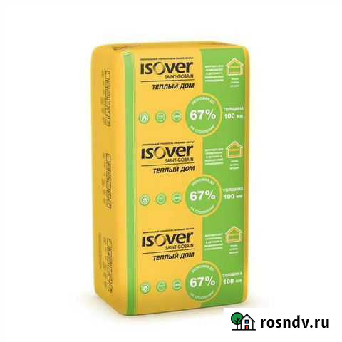 Утеплитель Изовер Теплый Дом Плита, 50мм Березники - изображение 1
