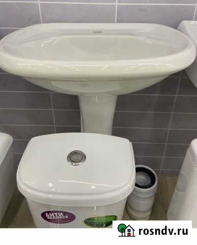 Раковина тюльпан с пьедесталом, сифон в подарок Балаково - изображение 1
