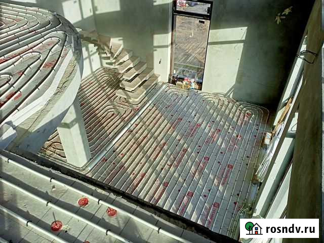 Радиаторное отопление Теплый пол Монтаж Медь Нержа Липецк - изображение 1