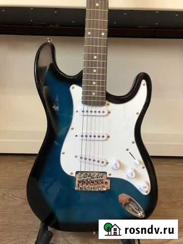 Электрогитара новая Стратокастер (синяя) Староминская - изображение 1