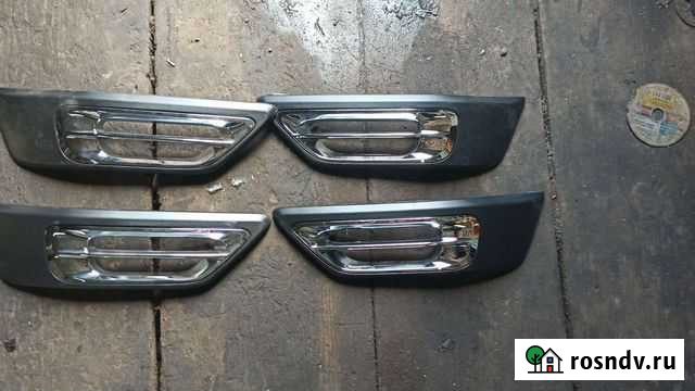 Накладки на бампер хром honda CRV2 Киров - изображение 1