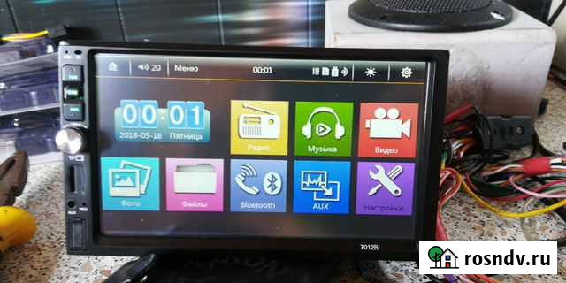 Авто магнитола с большим экраном 7 дюймов Мытищи - изображение 1