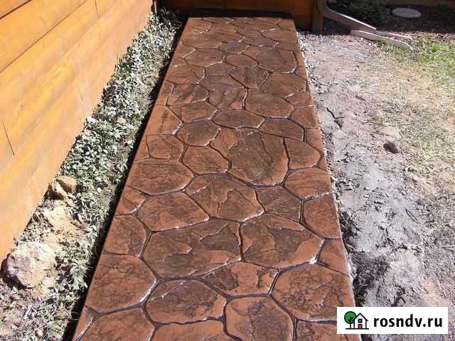 Штампованный, Печатный бетон Домодедово - изображение 1