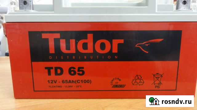 AGM аккумулятор Tudor TD 65 Златоуст - изображение 1