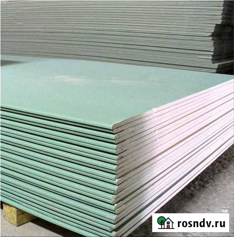 Гипсокартон Гклв влагостойкий 1200х2500 12мм Кнауф Одинцово - изображение 1