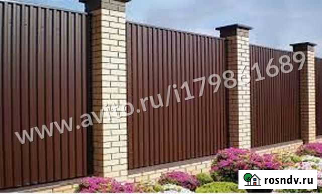 Забор из профлиста. Профнастил для забора Переславль-Залесский - изображение 1