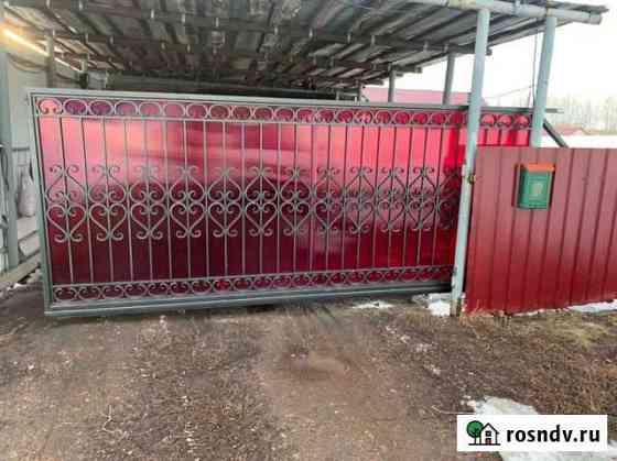 Ворота кованые откатные автоматические Киргиз-Мияки