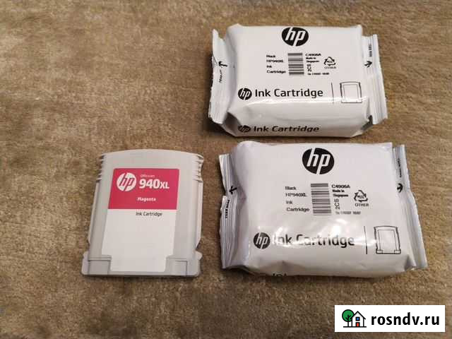 Картриджи 940 XL HP C4906A (Black), C4908A Magenta Троицк - изображение 1