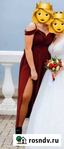 Прокат бордового платья Чебоксары - изображение 1