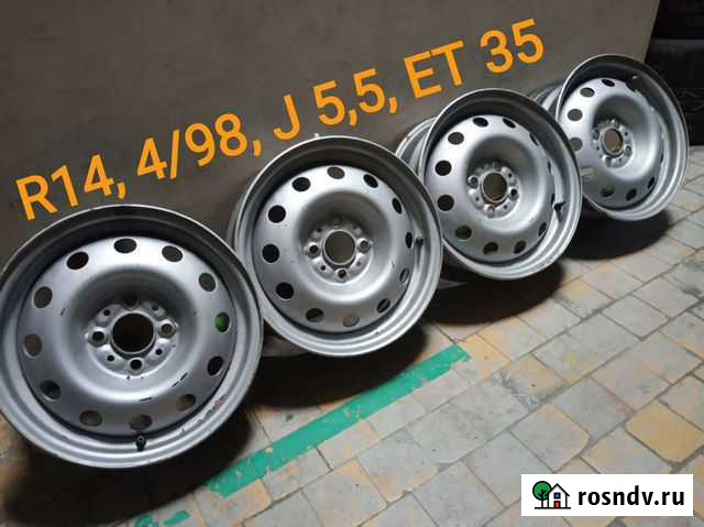 Диски R14, 4/98, J 5,5, ET 35 Симферополь - изображение 1