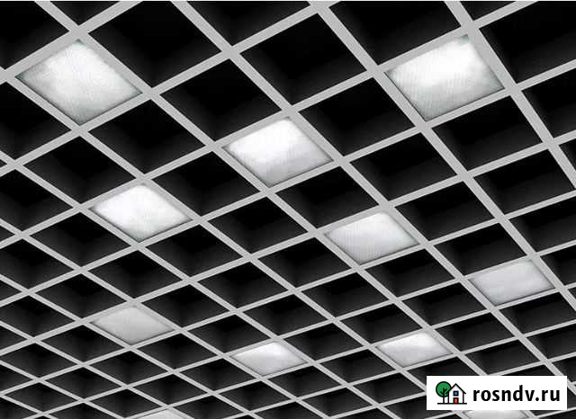 Монтаж потолков армстронг, грильято, кубота, свет Нижний Новгород - изображение 1