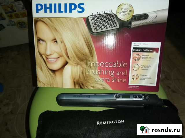 Фен-щетка филипс и выпрямитель ремингтон Подольск - изображение 1