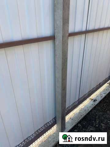 Столбы для забора бетонные армированные Азов - изображение 1