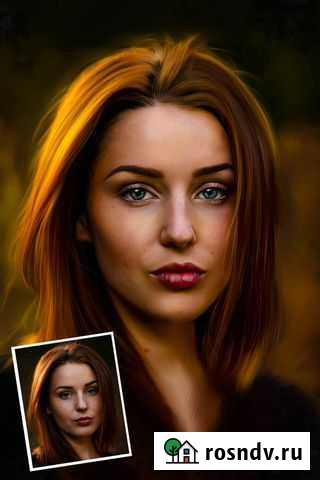 Стилизованный портрет по фото Волжский - изображение 1