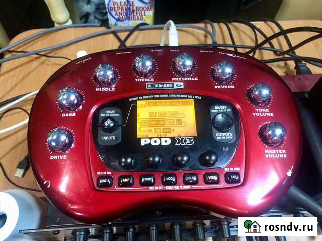 Гитарный процессор Line6 POD X3 Советск - изображение 1
