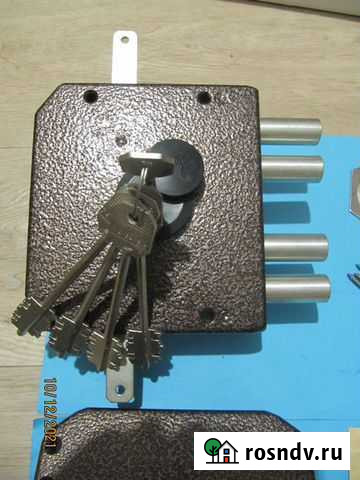 Замок накладной сувальдный знсп-2Т меттэм Щекино - изображение 1