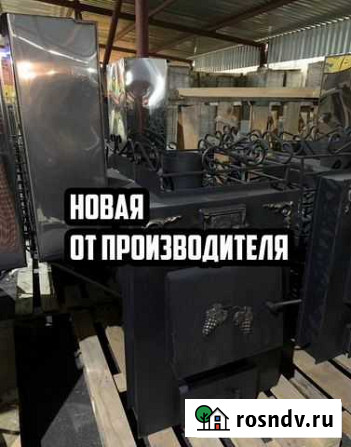Печь-каменка баня Кузбасс VER2.0 бак100л лев.Новая Кызыл - изображение 1