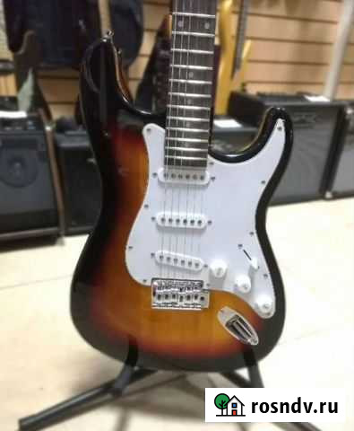 Электрогитара Fabio ST100 SB заводские царапины Симферополь - изображение 1