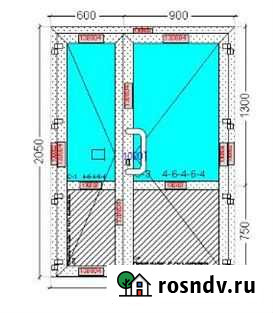 Дверь алюмин. м/к открывание наружу Воткинск - изображение 1