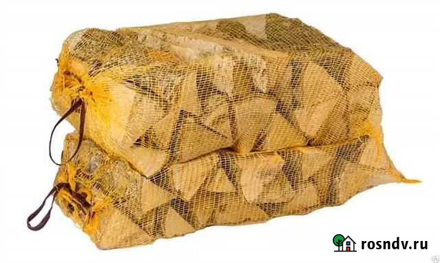 Дрова в мешках/ дрова колотые/ дрова в сетке Кузьмоловский - изображение 1