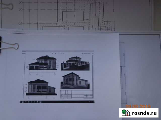 Рабочий проект 2-х этажного жилого дома пл.340 м2 Новомосковск - изображение 1