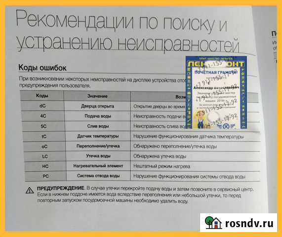 Ремонт посудомоечных машин Санкт-Петербург - изображение 1