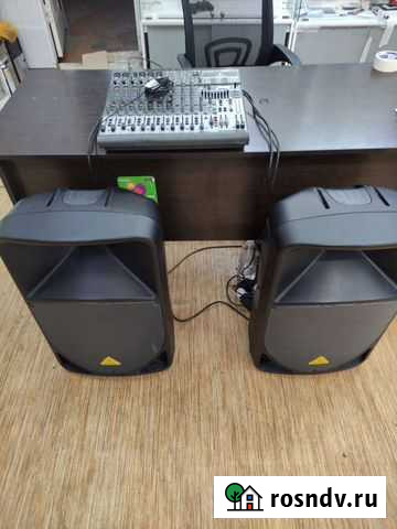 Колонки Behringer B115D + Behringer Xenyx 1832FX Балашов - изображение 1