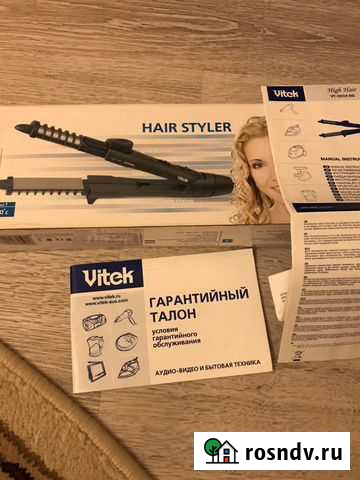 Стайлер (плойка) для волос керамический Витек Калининград - изображение 1