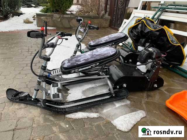 Детский снегокат снегоход Snowdrive Воронеж - изображение 1