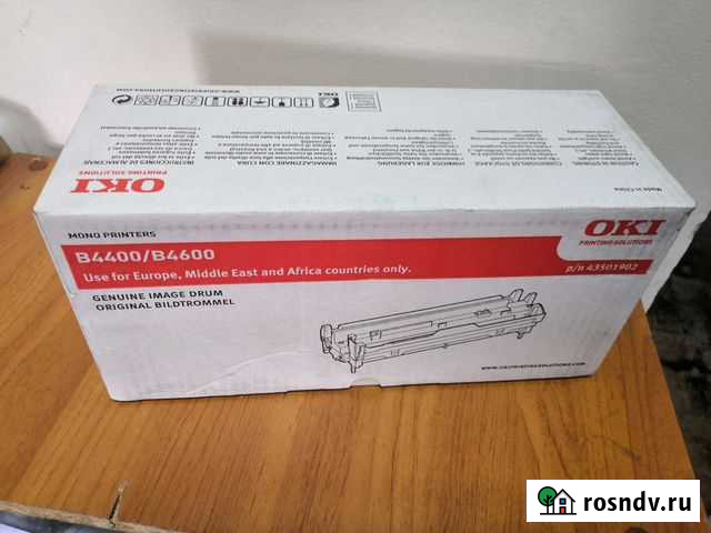 Oki B4400/B4600 Black Drum 43501902 оригинальный ф Мытищи - изображение 1