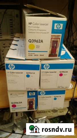 Картриджи HP Q3963, 5штук, оригинальные Мытищи - изображение 1