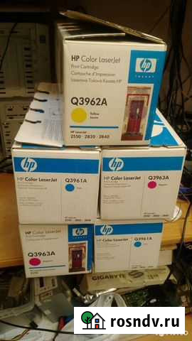 Картриджи HP Q3963, 5штук, оригинальные Мытищи - изображение 1