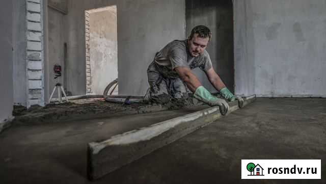 Стяжка, Полусухая стяжка пола, Механизированная Рязань - изображение 1