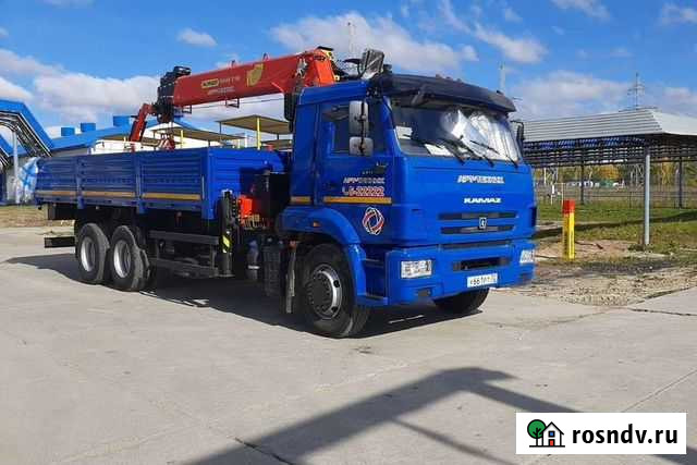 Услуги манипулятора 7050 кг камаз 65117 Тюмень - изображение 1