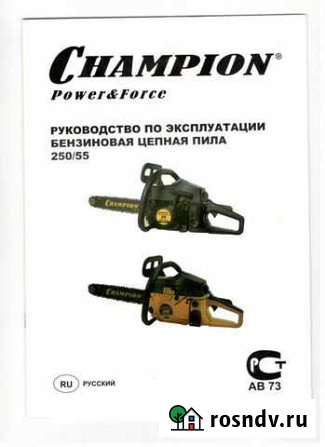 Бензопила Champion 250/55 Копейск - изображение 1