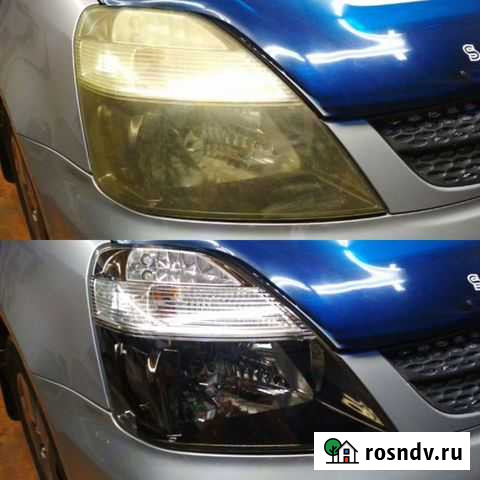 Полировка фар. детейлинг оптики Шарыпово - изображение 1