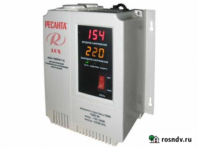 Стабилизатор напряжения LUX ресанта асн-1000Н/1-Ц Отрадное - изображение 1