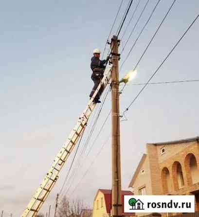 Услуги электрика до 1000V, освещение Липецк