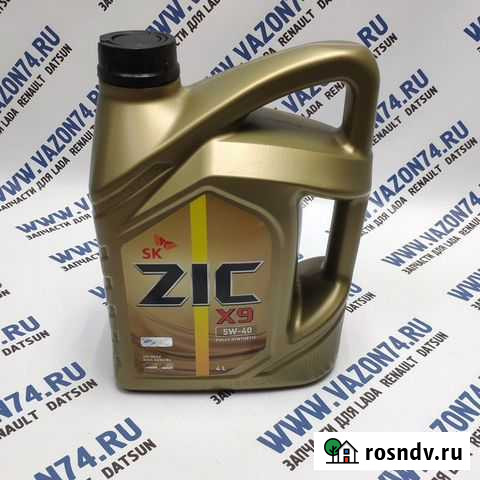 Масло моторное 5W-40 X9 SN синтетическое 4л ZIC Челябинск - изображение 1